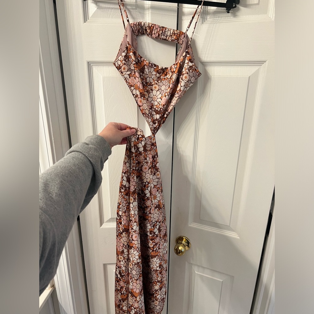 Flower Cut Out Maxi Dress